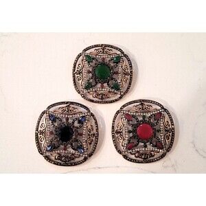 3 RARE Rara Avis Iris Apfel Murder On Orient Express Brooch Gold READ Tone